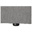 SCHLAFSOFA Webstoff Grau Zierkissen, Rückenkissen, Bettkasten, Schlaffunktion, Rücken echt, Liegefläche im Originalstoff  - Schwarz/Grau, KONVENTIONELL, Kunststoff/Textil (224/90/107cm) - Carryhome