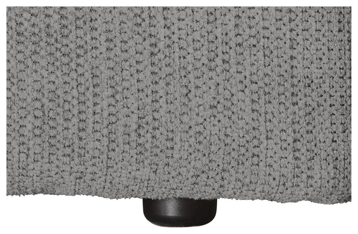 SCHLAFSOFA  mit Stoffauswahl, Liegefunktion, Rücken echt Webstoff Grau  - Schwarz/Grau, KONVENTIONELL, Kunststoff/Textil (224/90/107cm) - Carryhome