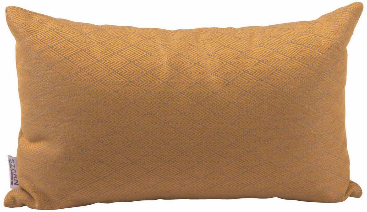 OUTDOOR-KISSEN Raute  - Gelb, Basics, Textil (35/55cm) - Stern