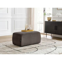 HOCKER ATILLA Cord Taupe  - Taupe/Schwarz, MODERN, Kunststoff/Textil (92/44/48cm)