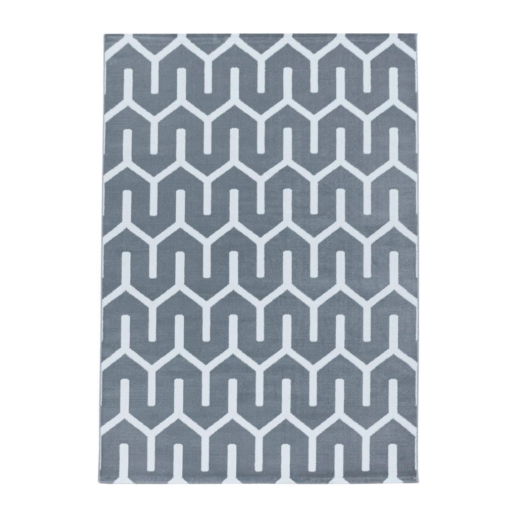 Thumbnail - Webteppich Costa 3524 Grey, Grau, Textil, Streifen, rechteckig, 200x290 cm, Oeko-Tex® Standard 100, für Fußbodenheizung ...