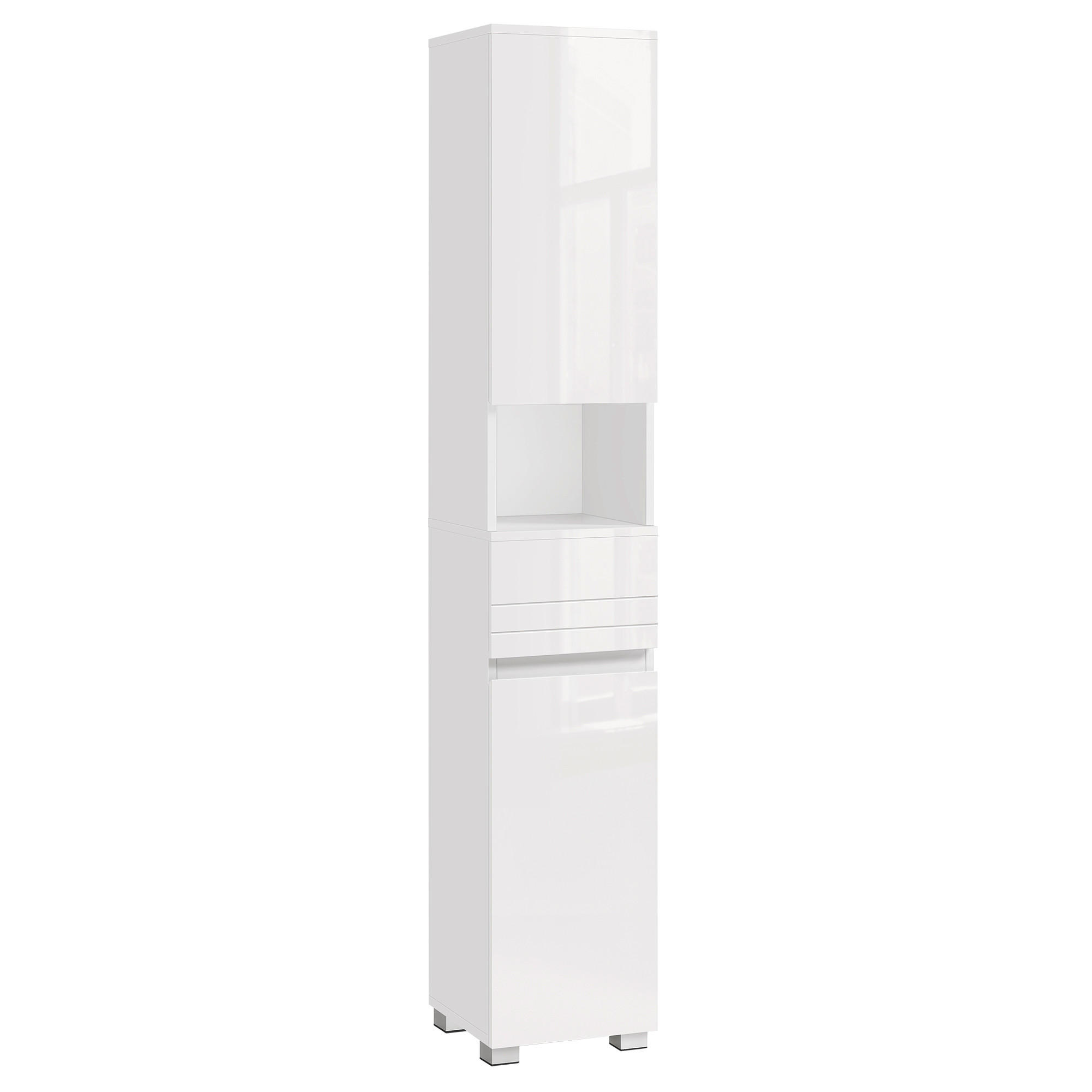 HOCHSCHRANK 30/170/30 cm  - Weiß, Trend, Holzwerkstoff (30/170/30cm) - MID.YOU