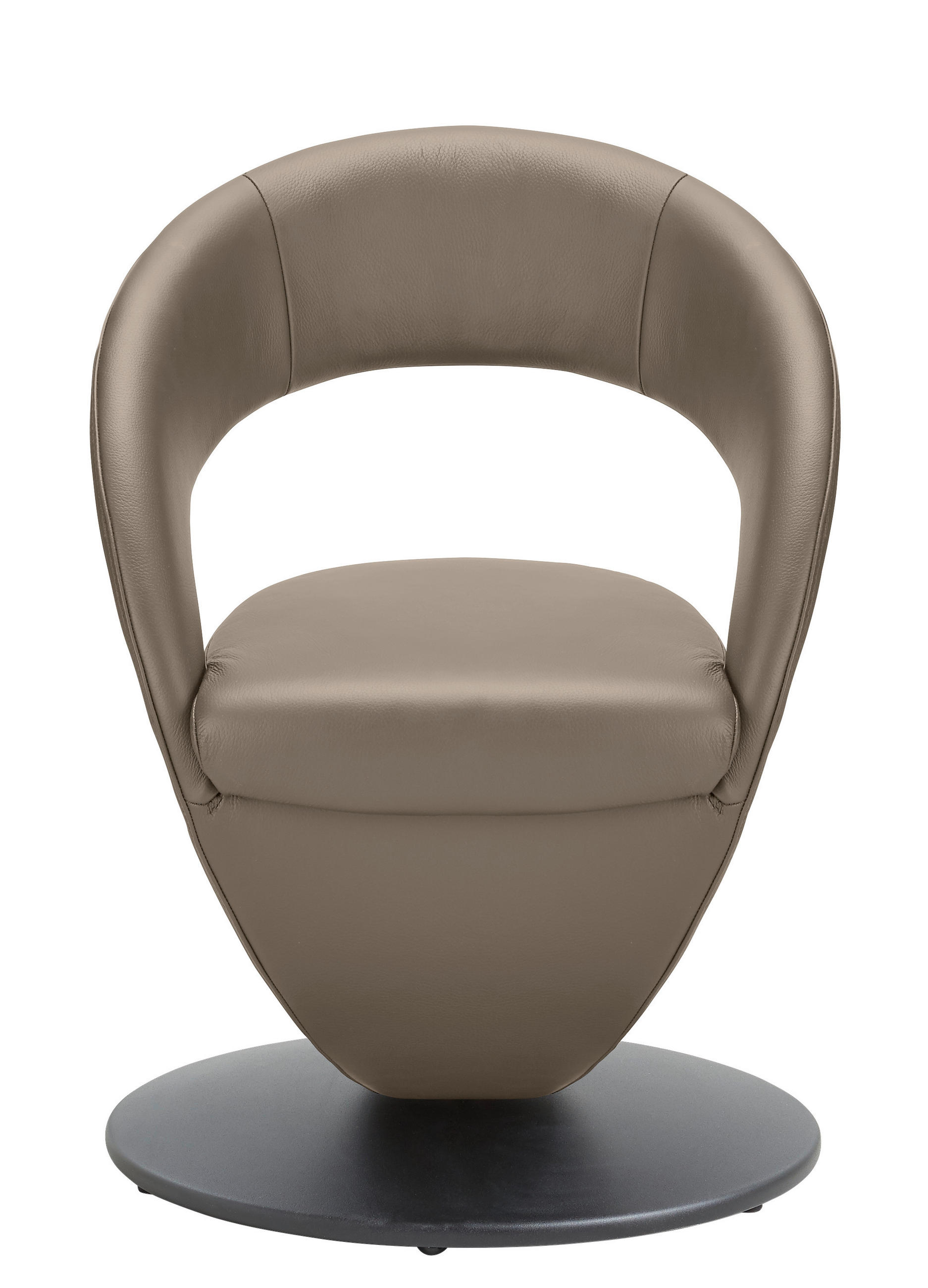 STUHL drehbar - Sandfarben/Schwarz, Design, Textil/Metall (62/86/61cm) - Moderano