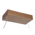 LED-HÄNGELEUCHTE Porec 71/27/150 cm  - Transparent/Cappuccino, Design, Kunststoff/Metall (71/27/150cm) - Novel