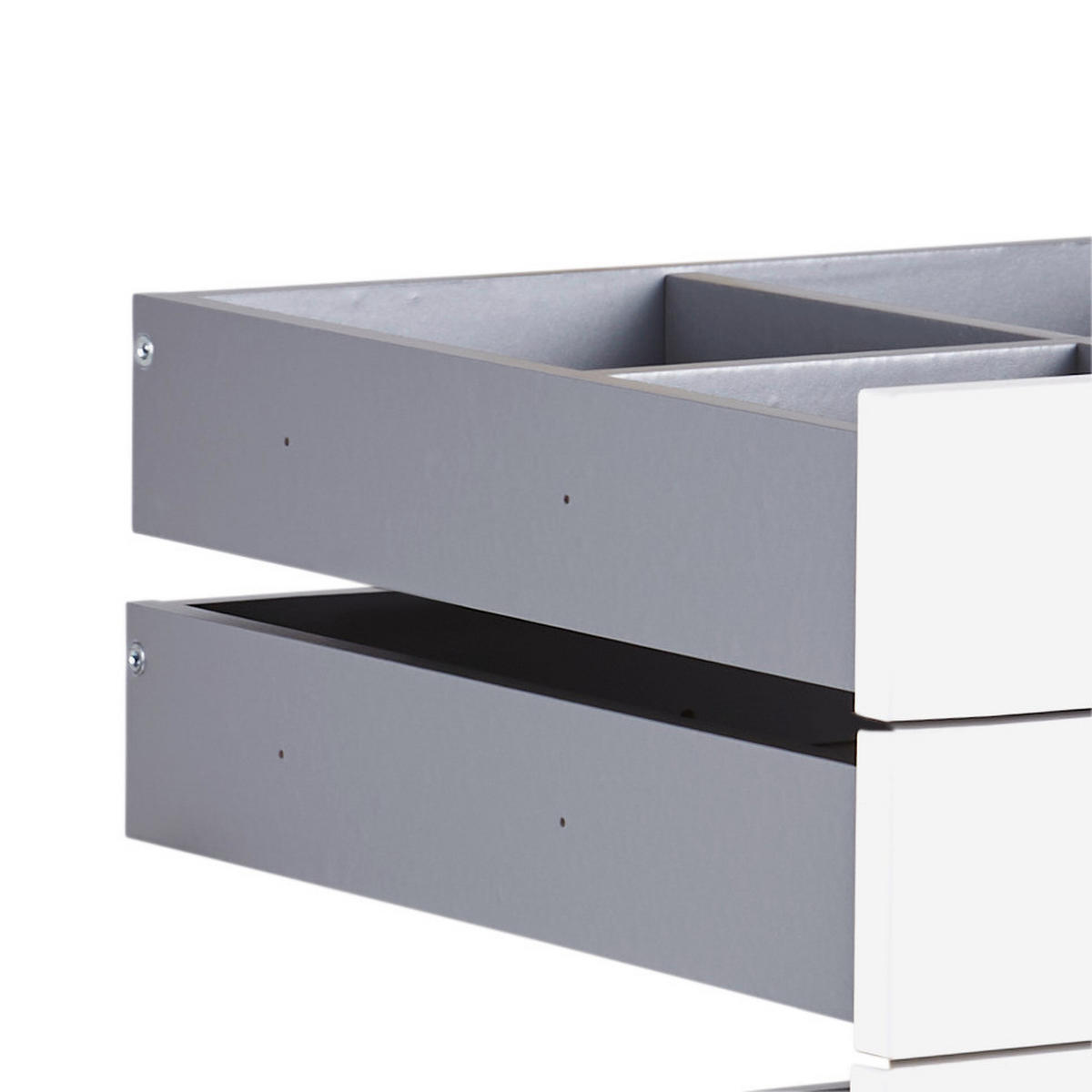 FIÓK SZETT - magasfényű fehér, Konventionell, faalapú anyag (45,3/83/46,8cm) - Hom`in