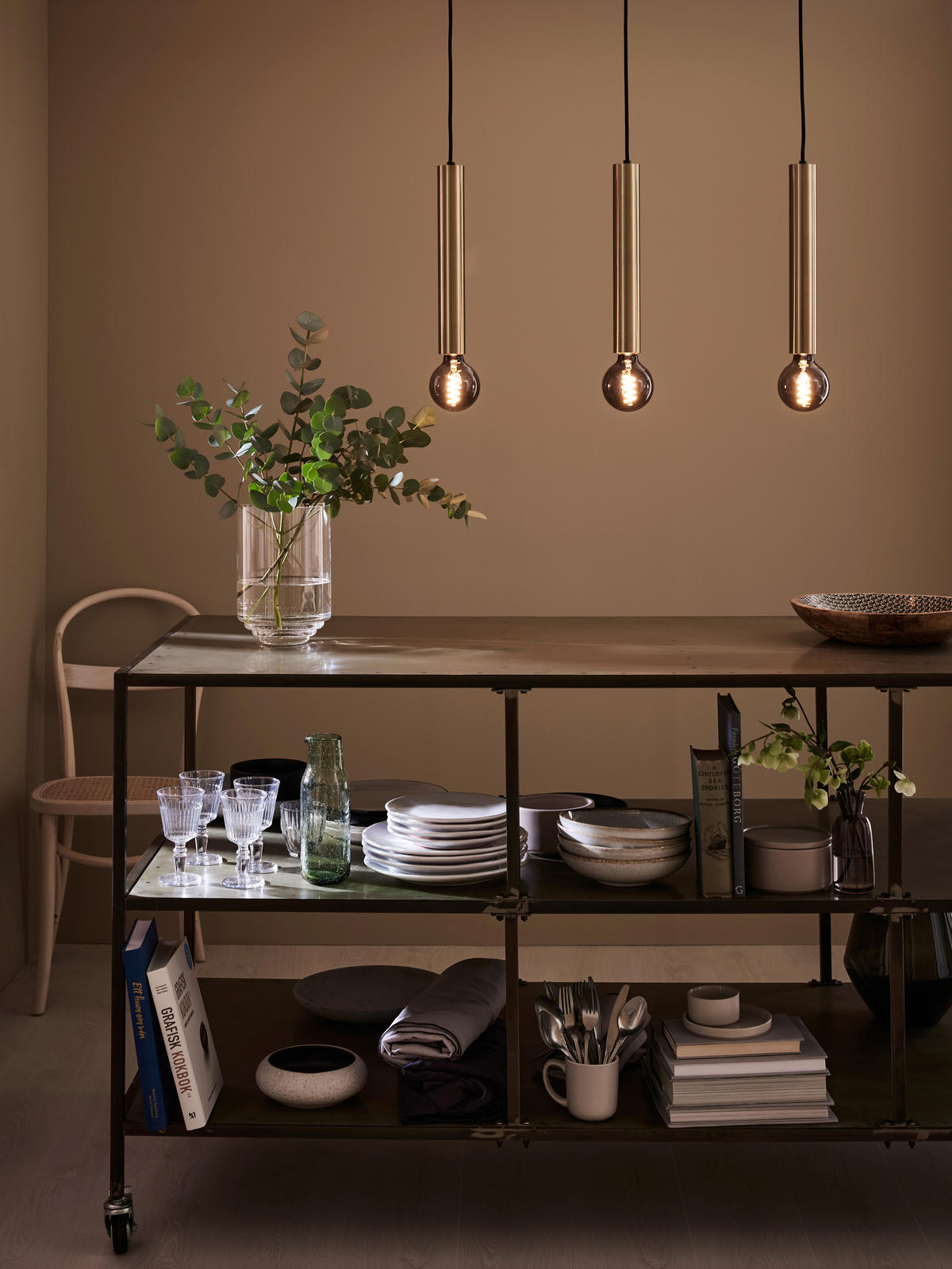 HÄNGELEUCHTE 18/7/76 cm  - Goldfarben, Design (18/7/76cm) - Markslöjd