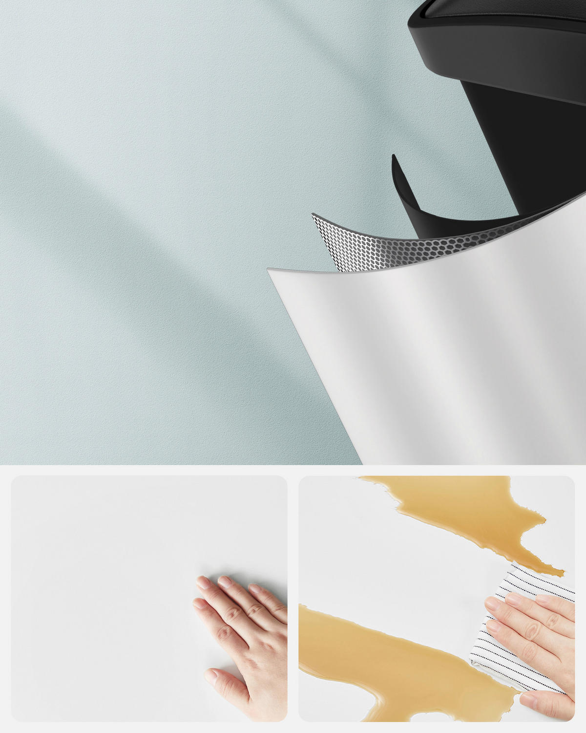 ABFALLSAMMLER 45 l  Metall, Kunststoff  - Weiß, Basics, Kunststoff/Metall (60,5/48,5/40,5cm)