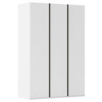 DREHTÜRENSCHRANK 151/223/61 cm,  in Weiß, 3-türig  - Graphitfarben/Weiß, Basics, Holzwerkstoff/Metall (151/223/61cm) - Novel