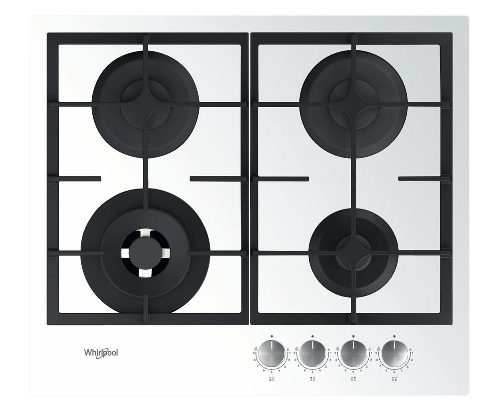 PLINSKA PLOČA GOFL 629/WH - bijela, Design, staklo/metal (59/4,9/51cm) - Whirlpool