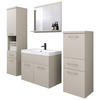 BADEZIMMER 5-teilig  in  - Kaschmir/Beige, LIFESTYLE, Keramik/Holzwerkstoff (120/132,8/30,2cm) - P & B