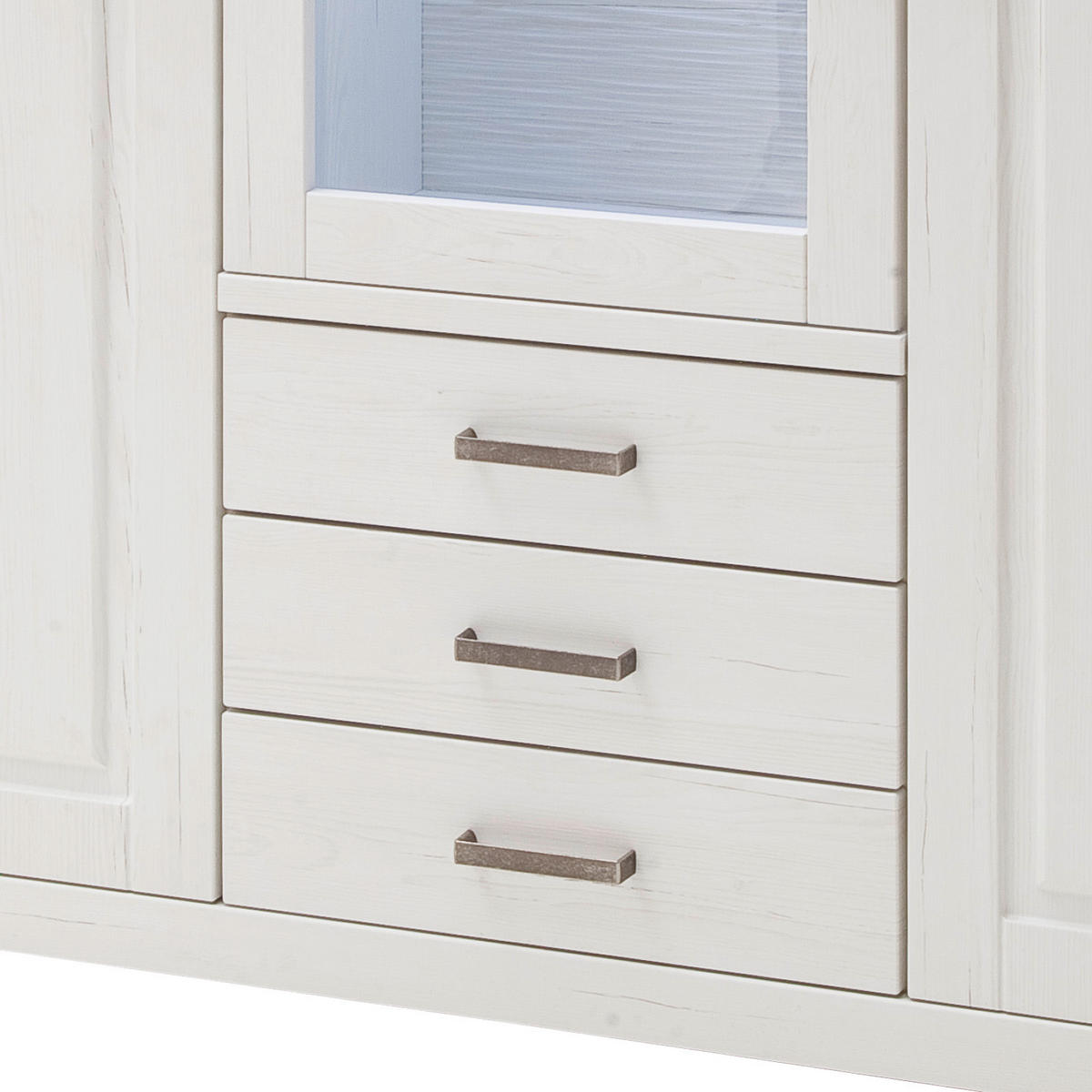 VYSOKÁ KOMODA, farba duba, farba pínie, 163/142/40 cm - farba duba/farba pínie, Design, kov/kompozitné drevo (163/142/40cm) - Livetastic