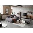 ECKSOFA in Cord Dunkelgrau  - Dunkelgrau/Schwarz, MODERN, Kunststoff/Textil (180/300cm) - Carryhome