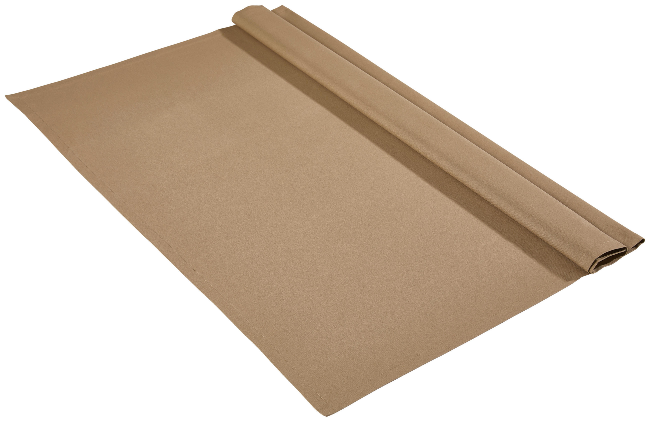 TISCHDECKE Panama 100/100 cm - Taupe, Basics, Textil (100/100cm) - Bio:Vio