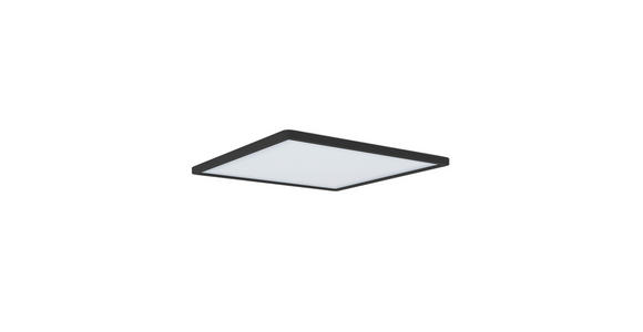 LED-DECKENLEUCHTE 42/42/2,9 cm   - Schwarz, Basics, Kunststoff (42/42/2,9cm) - Novel
