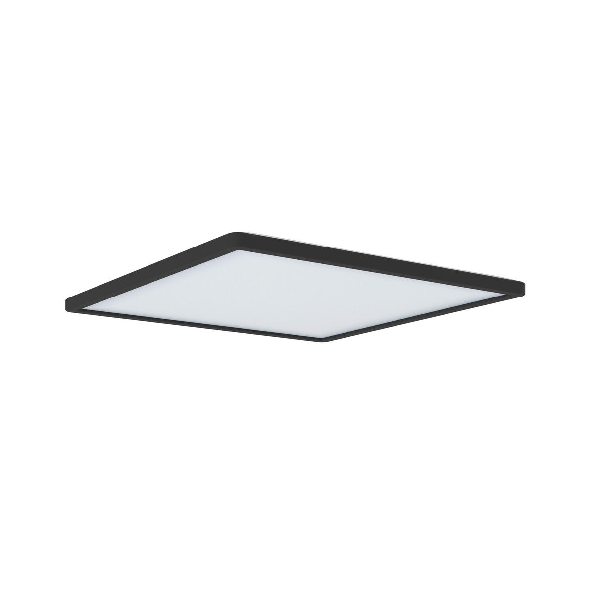 LED MENNYEZETI LÁMPA - fekete, Basics, műanyag (42/42/2,9cm) - Novel