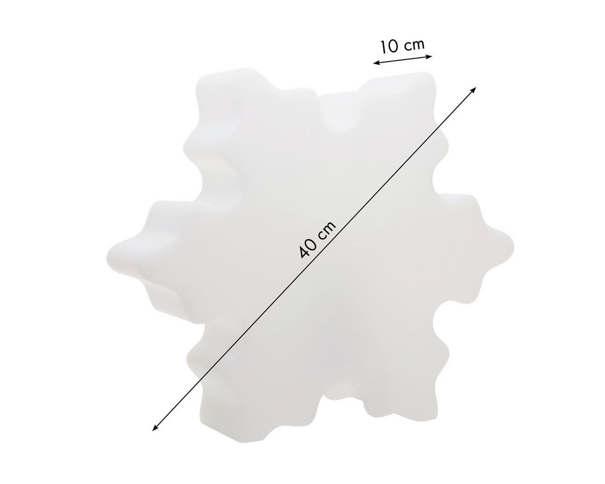 LED-DEKOLEUCHTE - Weiß, Basics, Kunststoff (39cm)