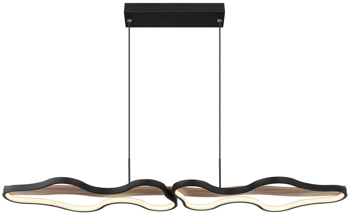 VISEČA LED-SVETILKA   //2700-6000 K/230 V/ - črna/temno rjava, Design, kovina/umetna masa (112/25,5/150cm) - Globo