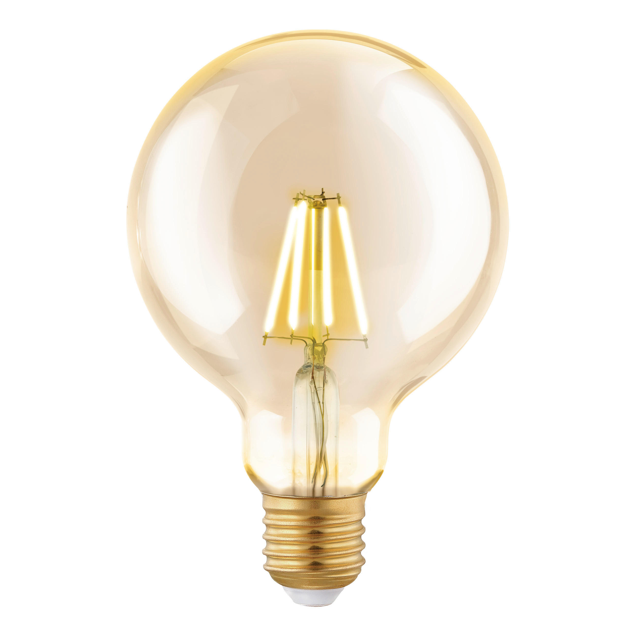 LED FILAMENT SIJALICA - boja ćilibara, Osnovno, staklo (14cm)