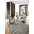 RELAXSESSEL in Leder Greige  - Greige/Schwarz, Design, Leder/Metall (76/108/86cm) - Dieter Knoll
