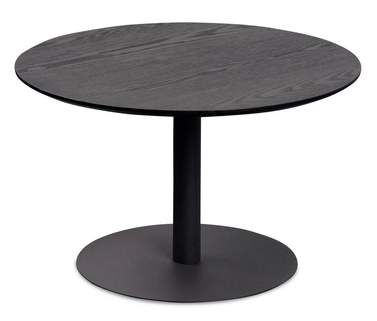 COUCHTISCH 60/60/37 cm rund Schwarz  - Schwarz, Design, Holzwerkstoff/Metall (60/60/37cm) - Xora
