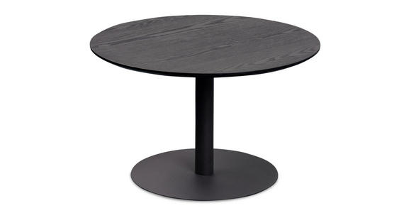 COUCHTISCH 60/60/37 cm rund Schwarz  - Schwarz, Design, Holzwerkstoff/Metall (60/60/37cm) - Xora