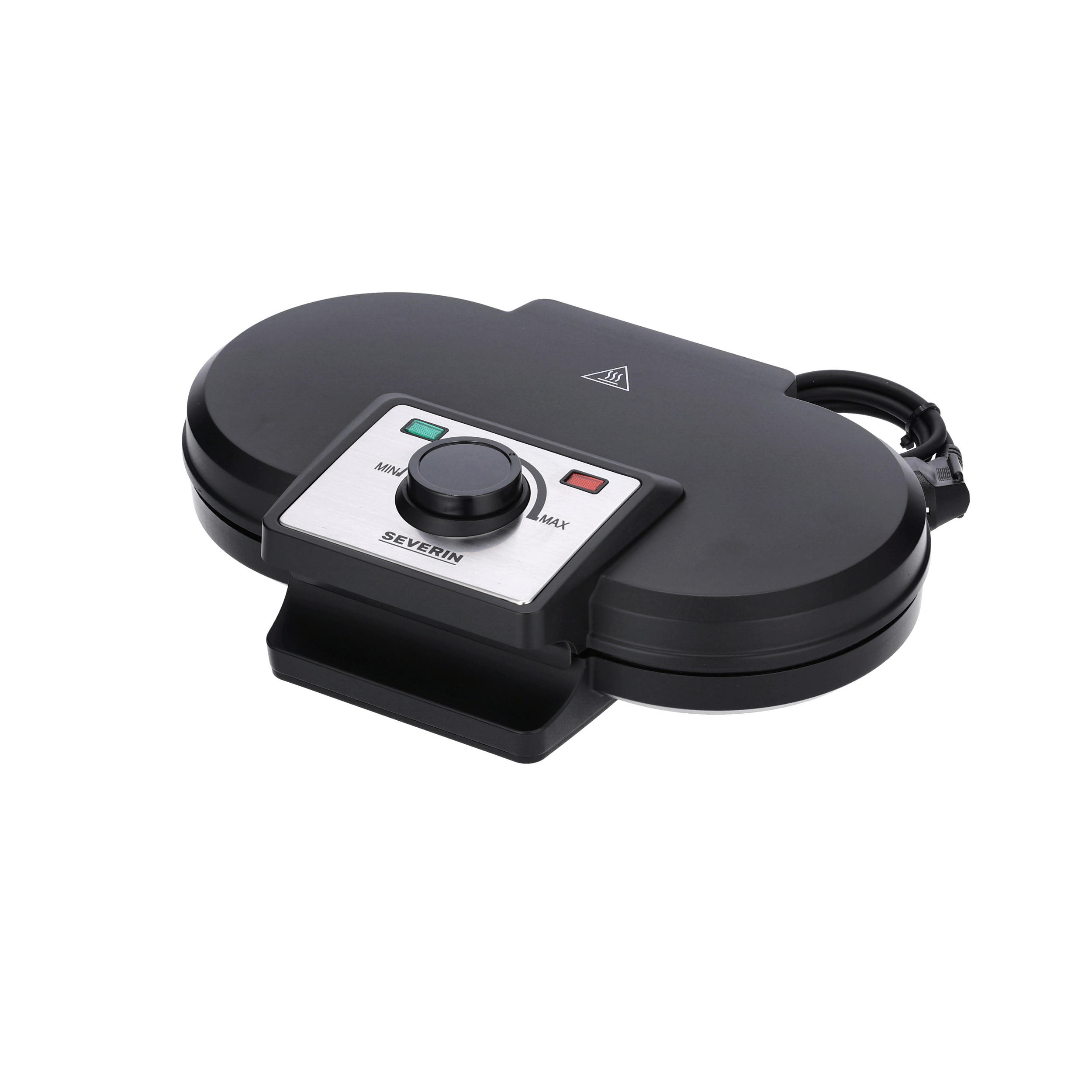 WAFFELEISEN  - Schwarz, Basics, Metall (24,2/10/35,1cm) - Severin