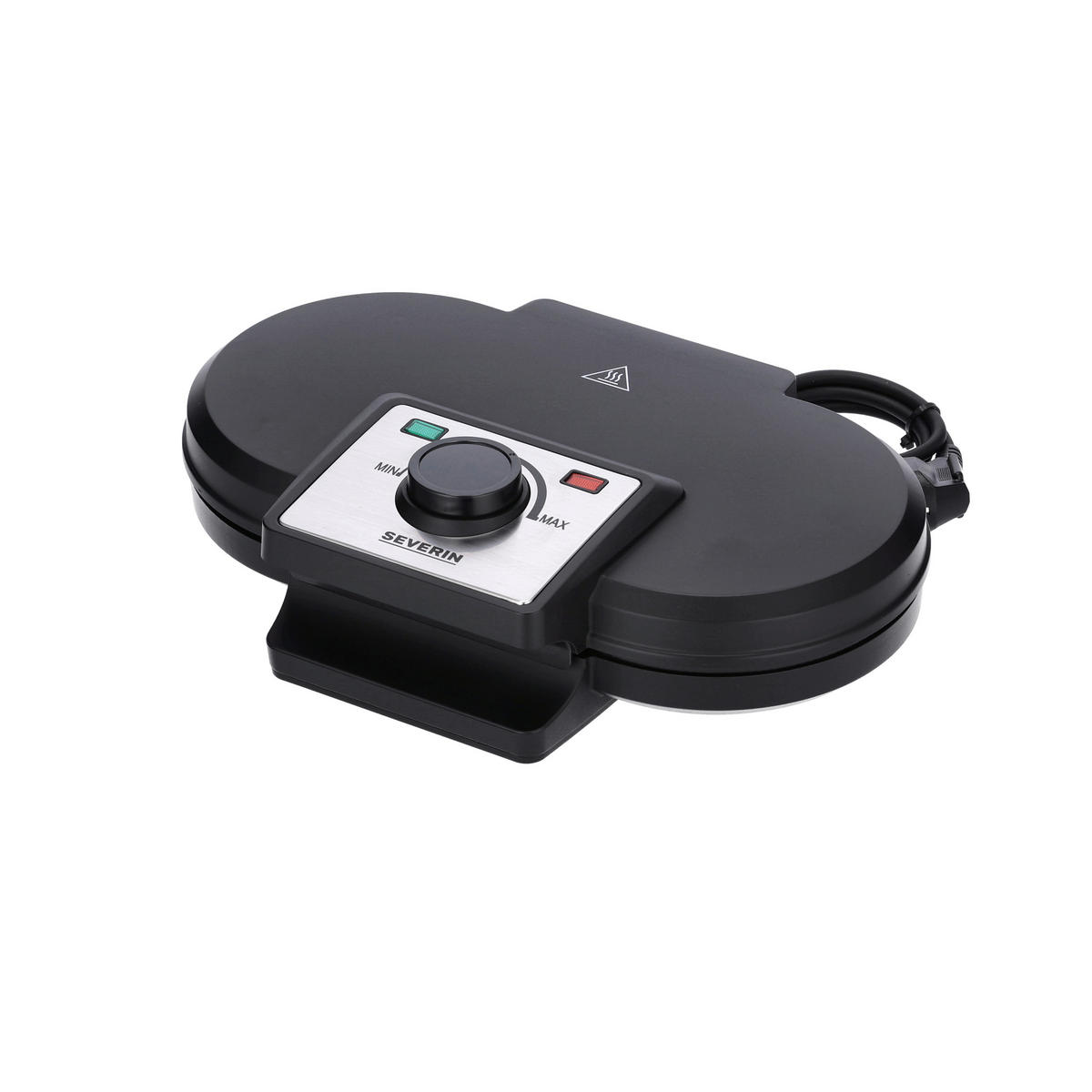 WAFFELEISEN  - Schwarz, Basics, Metall (24,2/10/35,1cm) - Severin