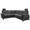 ECKSOFA in Struktur Anthrazit  - Wildeiche/Anthrazit, Konventionell, Holz/Textil (238/241cm) - Livetastic