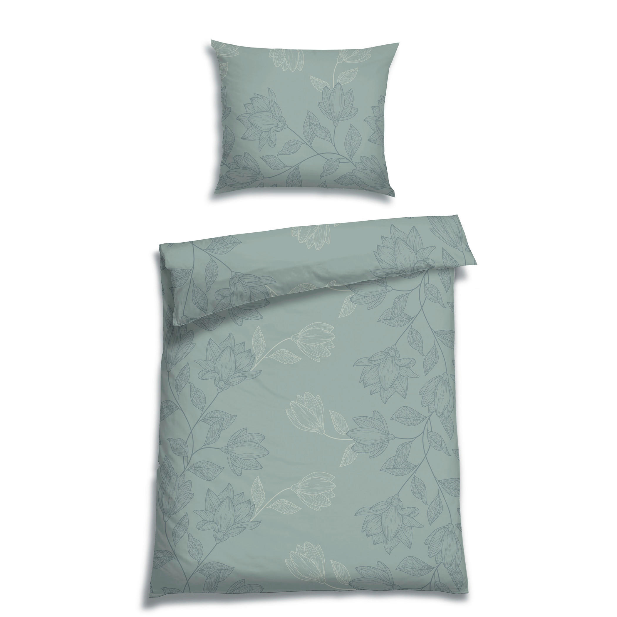 BETTWÄSCHE Flanell 140/200 cm  - Petrol, Design, Textil (140/200cm) - Florella