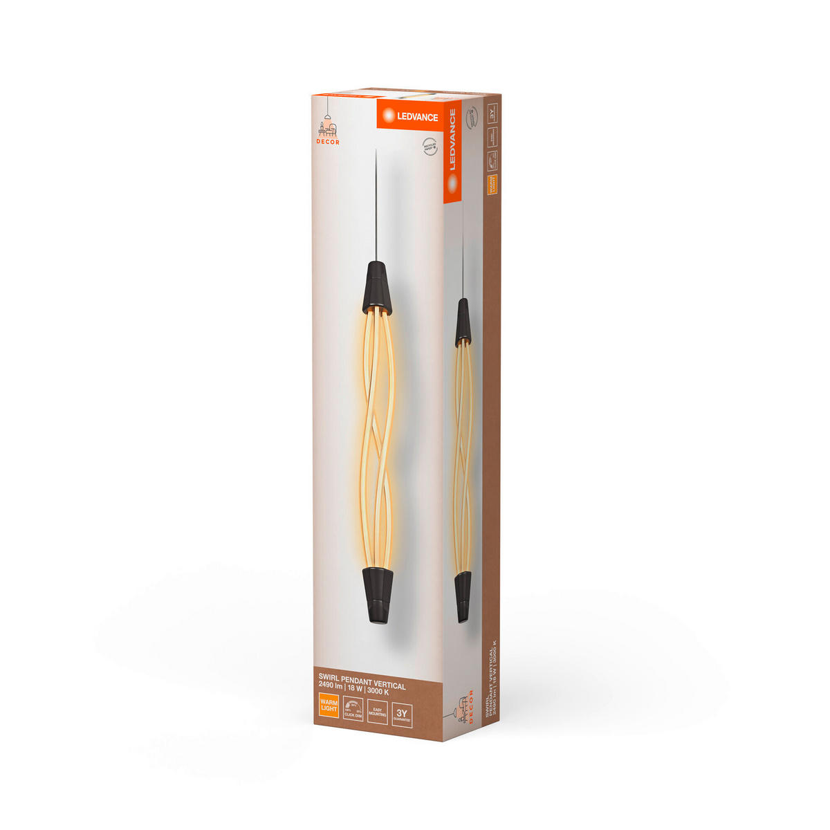LED-PENDELLEUCHTE 15/112 cm   - Dunkelgrau, KONVENTIONELL, Kunststoff (15/112cm) - Ledvance