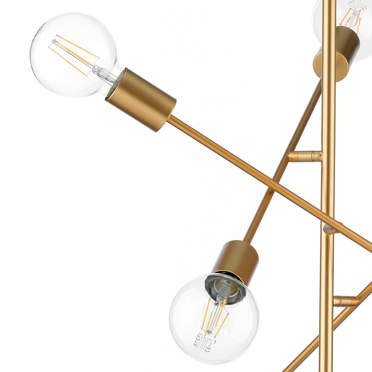 HÄNGELEUCHTE 5098 CROSS 100/100/100 cm   - Goldfarben, KONVENTIONELL, Metall (100/100/100cm)