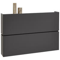 SCHUHKIPPER  in 140/93/22 cm  - Graphitfarben, Design, Holzwerkstoff (140/93/22cm) - Voleo