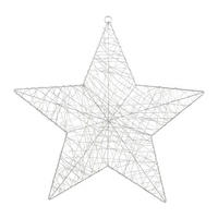 DEKOSTERN  - Silberfarben, Basics, Metall (50/50cm) - X-Mas