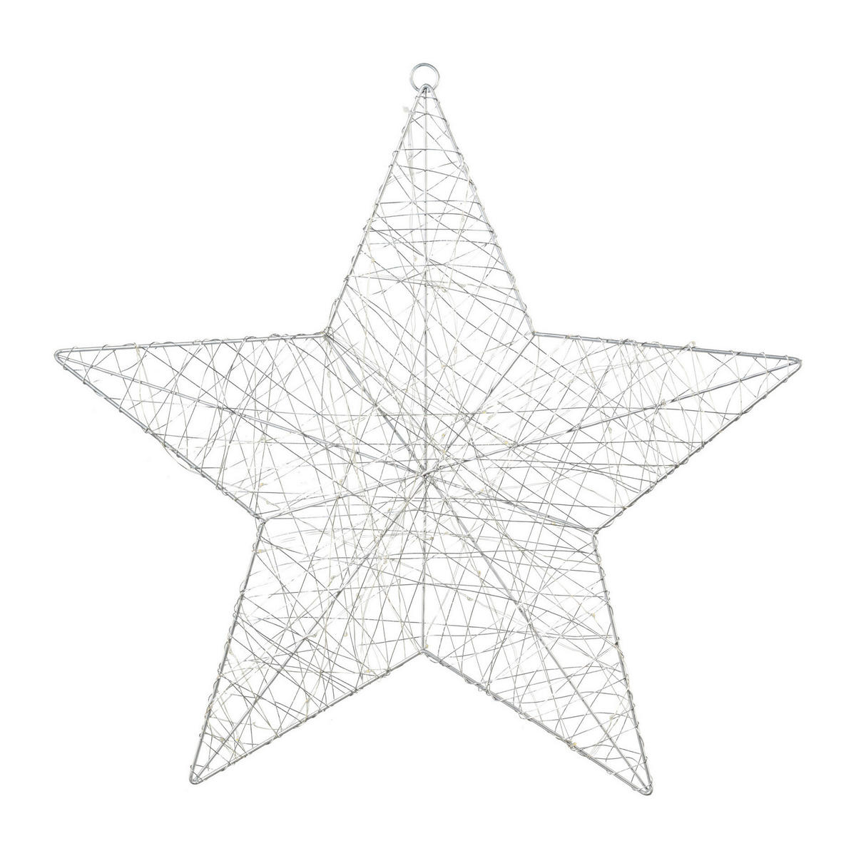 DEKOSTERN  - Silberfarben, Basics, Metall (50/50cm) - X-Mas