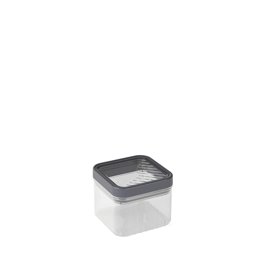 TÁROLÓDOBOZSZETT   - sötétszürke, Basics, műanyag (10,7/7,9/10,7cm) - Curver