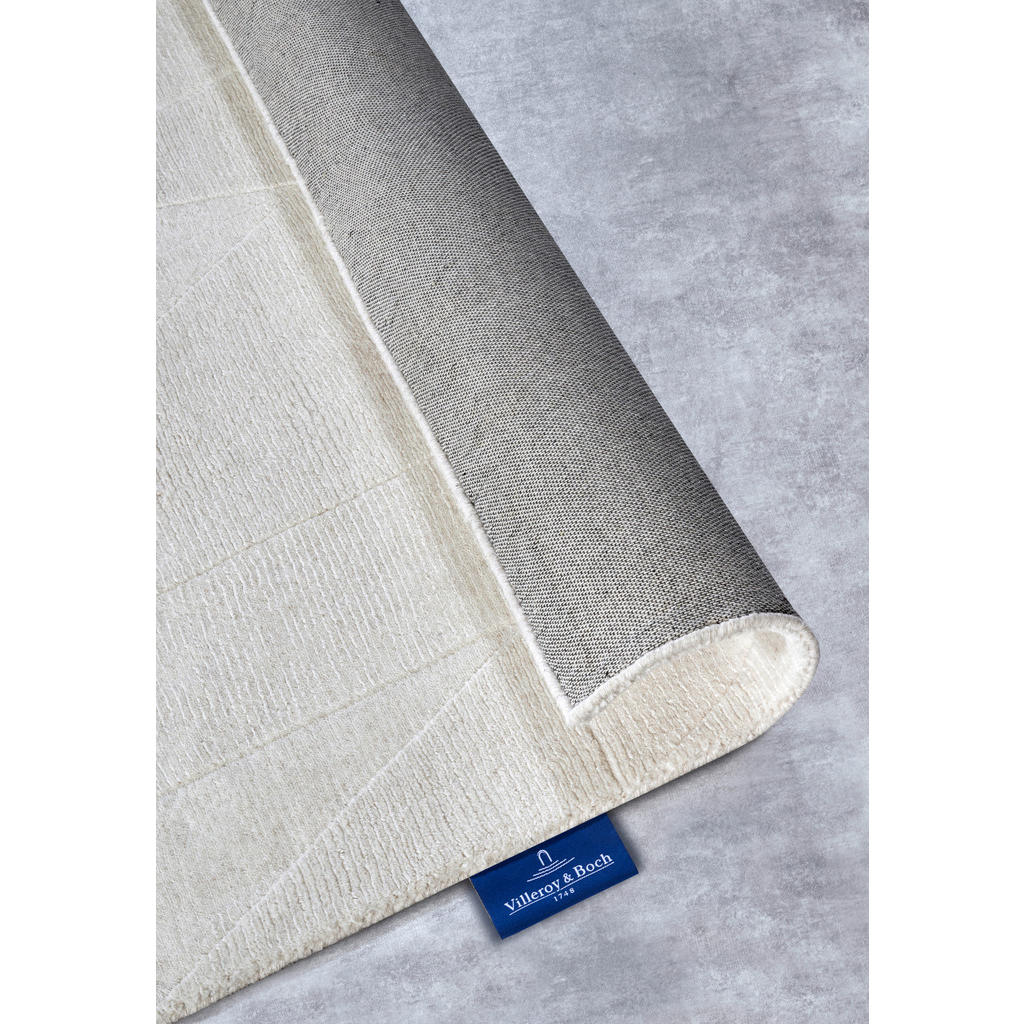 Thumbnail - Villeroy & Boch Handwebteppich Kollektion 1906, Creme, Textil, geometrisch, rechteckig, 80x150 cm, für Fußbodenheizung g...