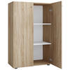 SCHUHSCHRANK Sonoma Eiche  - Silberfarben/Schwarz, Design, Holzwerkstoff/Kunststoff (70/110/39cm) - MID.YOU