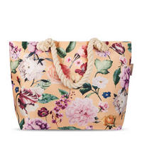STRANDTASCHE - Gelb/Goldfarben, KONVENTIONELL, Textil (43/60cm)