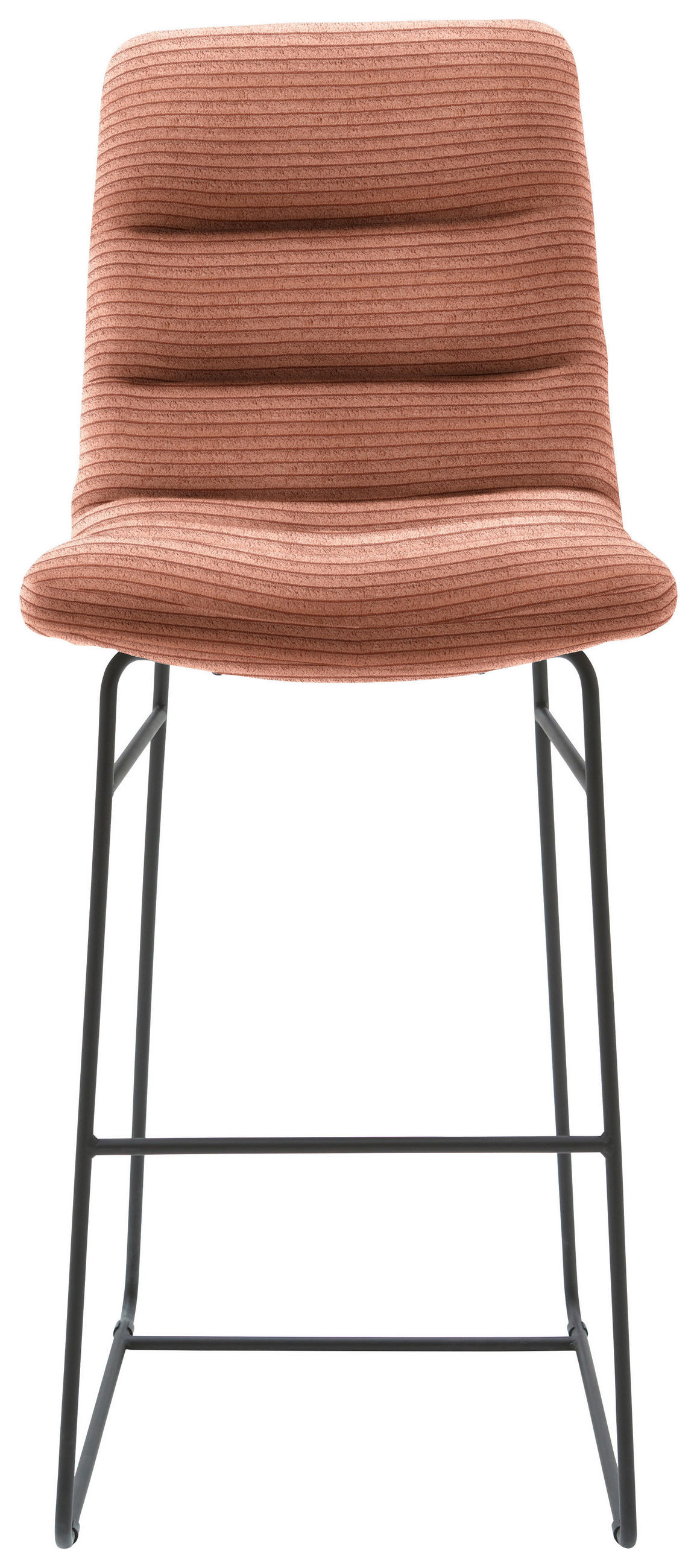 BARHOCKER in Textil Rostfarben  - Rostfarben/Schwarz, Design, Textil/Metall (52/122/66cm) - Dieter Knoll