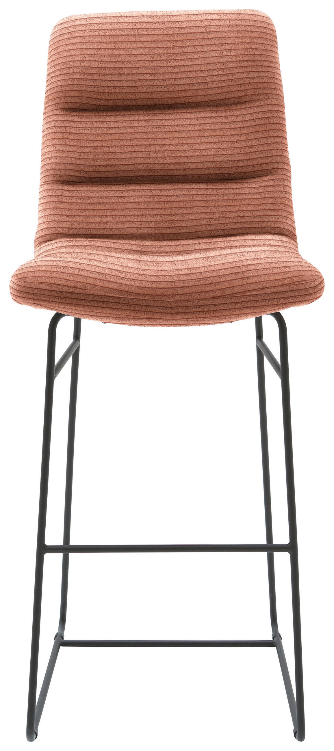 BARHOCKER in Textil Rostfarben  - Rostfarben/Schwarz, Design, Textil/Metall (52/122/66cm) - Dieter Knoll