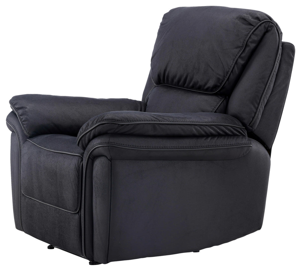 FERNSEHSESSEL  mit Schwarz  - Schwarz, Design, Kunststoff/Textil (104/103/99cm) - Livetastic