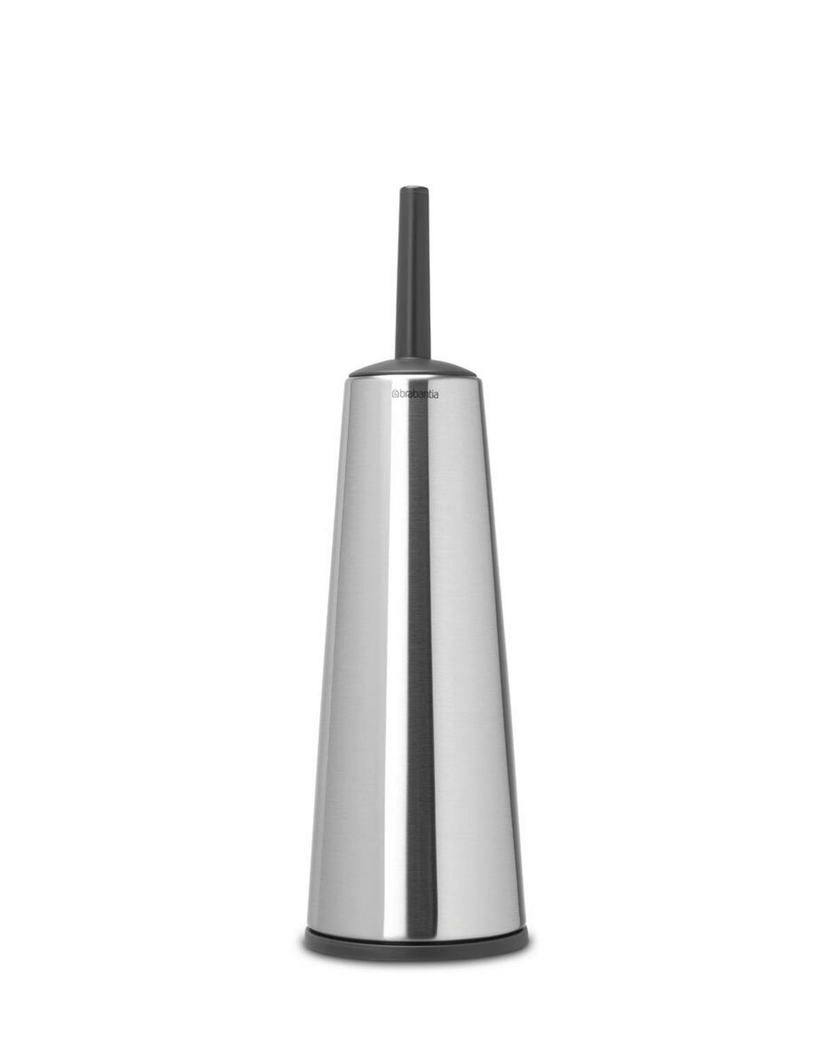 WC-GARNITURA S ŠČETKO - barve nerjavečega jekla/črna, Basics, kovina/umetna masa (12/42/12cm) - Brabantia