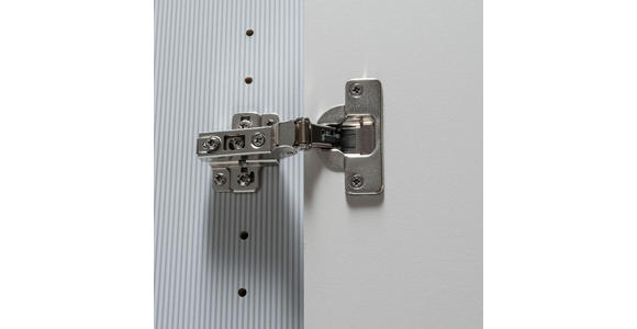 DREHTÜRENSCHRANK 300/216/58 cm 6-türig Champagner, Eiche Bianco - Schieferfarben/Eiche Bianco, Design, Glas/Holzwerkstoff (300/216/58cm) - Novel