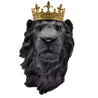 DEKOLÖWE - Goldfarben/Schwarz, LIFESTYLE, Kunststoff (28/35/23cm) - Ambia Home