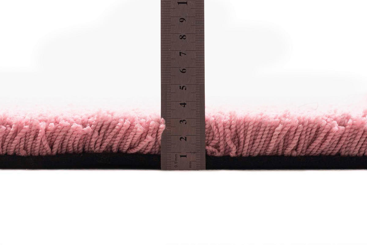 PREPROGA Z VISOKIM FLOROM  140/200 cm  taftano  roza  - roza, Basics, tekstil (140/200cm) - Tom Tailor