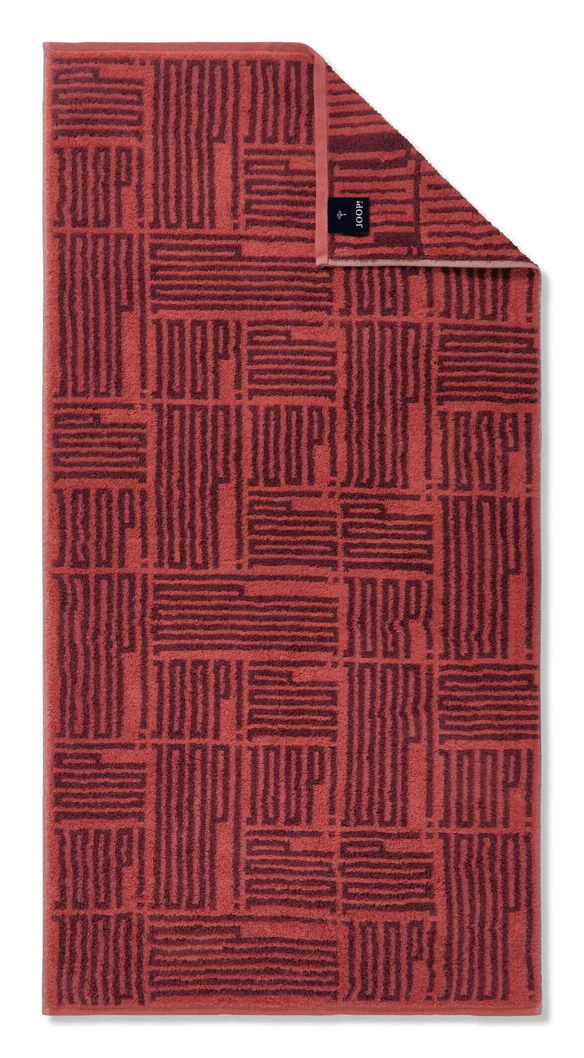 HANDTUCHSET JOOP! BARS Dunkelrot 2-teilig  - Dunkelrot, Basics, Textil (50/100cm) - Joop! Living