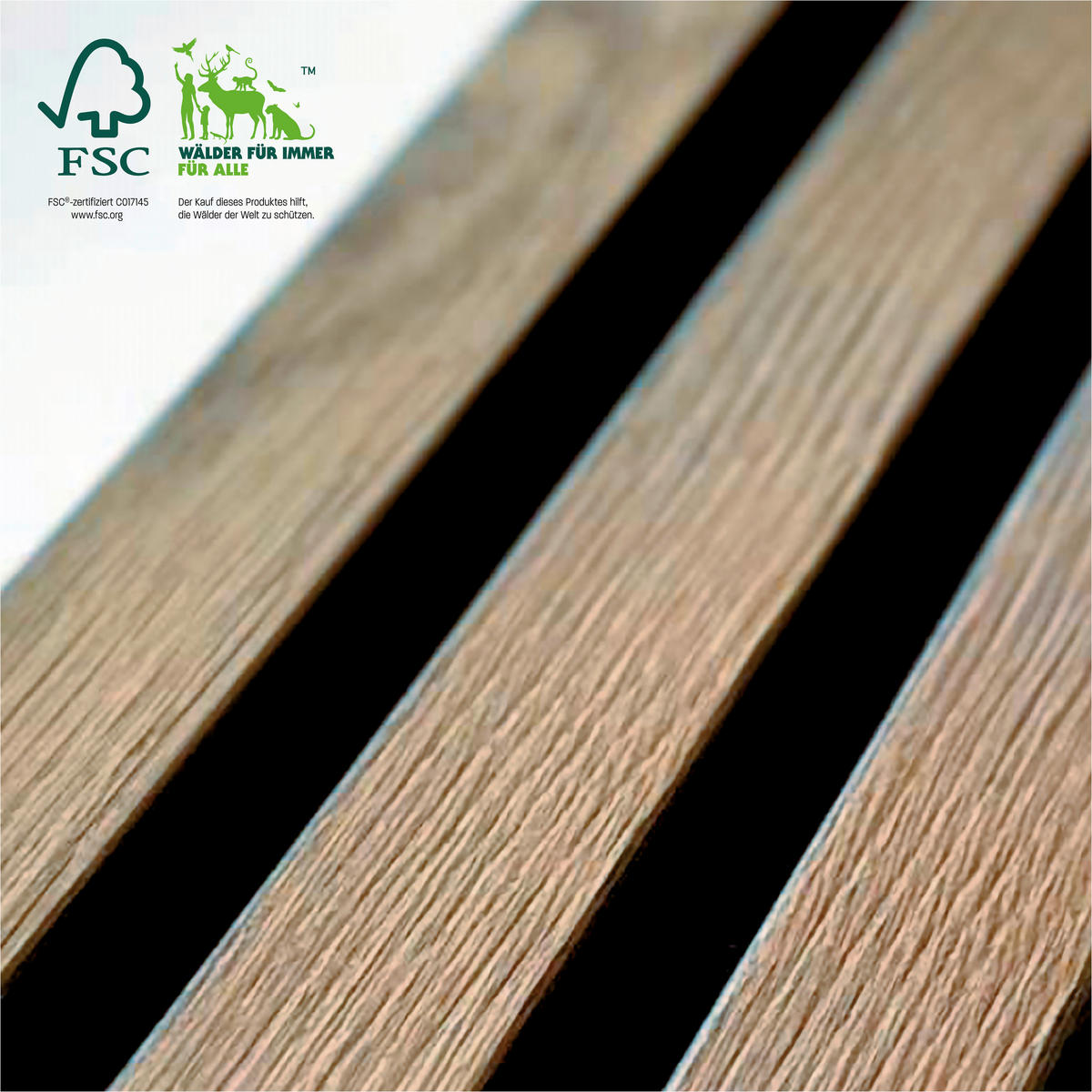 AKUSTIKPANEEL Echtholz Eiche hell Sonido Elements 56/120/1.8 cm  - Eiche Bianco/Eichefarben, Basics, Holz/Holzwerkstoff (56/120/1.8cm) - Novel