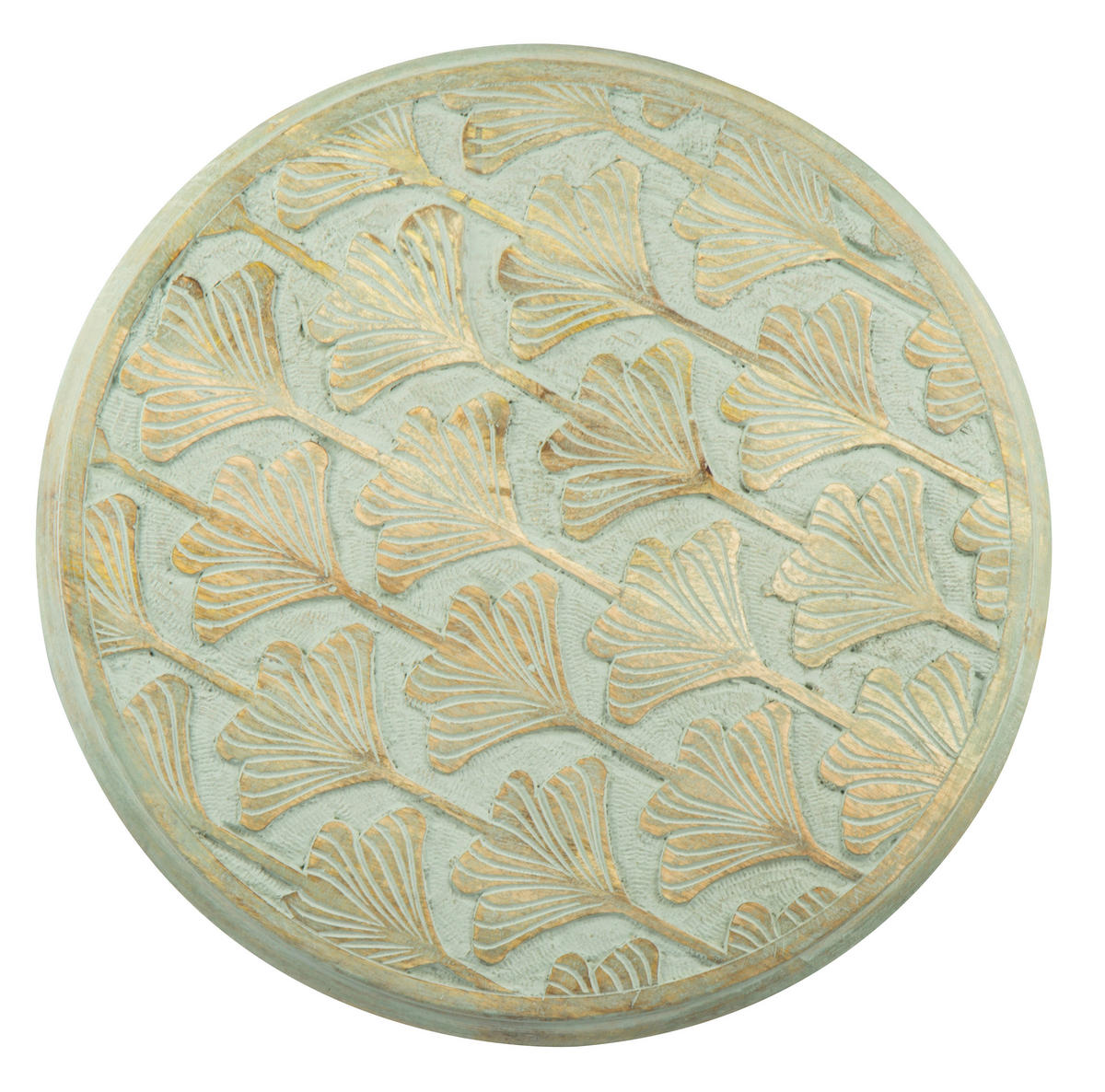 BEISTELLTISCH in Holz  - Naturfarben/Mintgrün, Natur, Holz (40/45cm)