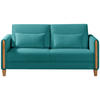 SCHLAFSOFA in Holz, Textil Türkis, Buchefarben  - Türkis/Buchefarben, Design, Holz/Textil (174/88/104cm) - Niels Andersson