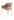 STUHL Taupe, Goldfarben Edelstahl, Eisen Eukalyptusholz abwischbar  - Taupe/Goldfarben, Design, Holz/Kunststoff (58/79/57cm)